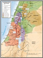 Palestine In The Time Of Jesus Map (Wall Chart)