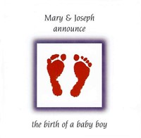 Pack Of 6 (With Envelopes) - Birth Announcement (Pamphlet)
