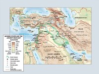 Modern States And The Ancient Near East Map (Wall Chart)