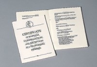 United Methodist Covenant III Baptism, Confirmation & Recept (Certificate)