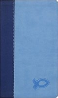 Kjv Study Bible For Boys Blue/Light Blue Duravella (Leather Binding)
