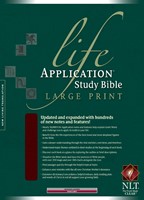 NLT Life Application Study Bible Large Print, Indexed (Bonded Leather)