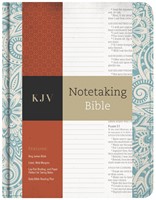 KJV Notetaking Bible, Blue Floral (Cloth-Bound)