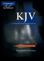 KJV Cameo Reference Edition, Black Goatskin Leather (Leather Binding)