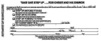 New Consecration Sunday Estimate of Giving Card (Pkg of 100) (Miscellaneous Print)