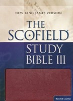NKJV Scofield Study Bible III, Burgundy (Bonded Leather)