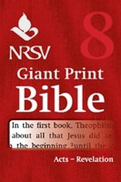 NRSV Giant Print Bible: Acts-Revelation (Paperback)