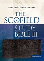 NKJV Scofield Study Bible III, Black, Indexed (Bonded Leather)