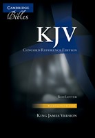 KJV Concord Reference Bible, Black Calfsplit Leather (Leather Binding)