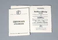 United Methodist Marriage Certificates with Traditional 1964 (Miscellaneous Print)