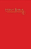 CEB Common English Pew Bible Bright Red UMC Emblem (Hard Cover)