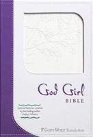 GW God Girl Bible Snow White/Deep Purple, Tree Design Durave