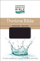 CEB Common English Thinline Bible, Genuine Leather Cowhide B (Leather Binding)
