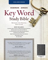 The KJV Hebrew-Greek Key Word Study Bible Black (Bonded Leather)