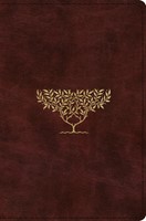 ESV Compact Bible, TruTone, Burgundy, Olive Tree Design (Imitation Leather)