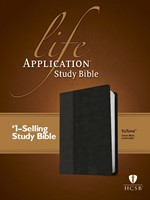 HCSB Life Application Study Bible Tutone Black (Imitation Leather)