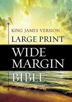 KJV Large Print Wide Margin Bible (Hard Cover)