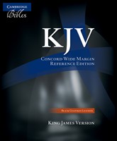 KJV Concord Wide Margin Reference Bible, Black Goatskin (Genuine Leather)