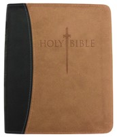 KJV Sword Study Bible/Personal Size Large Print-Black/Tan