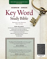 NASB Hebrew-Greek Key Word Study Bible BL Black Indexed (Leather Binding)