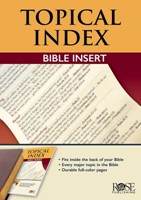Topical Index Bible Insert (Paperback)