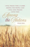 I Will Praise Thee O Lord Bulletin (Pack of 100) (Bulletin)