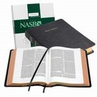 NASB Wide Margin Reference Bible, Black Edge-Lined Goatskin (Leather Binding)