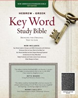 NASB Hebrew-Greek Key Word Study Bible GL Black Indexed (Leather Binding)