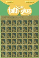 Gold Praying Hands - Faith That Sticks Stickers (Stickers)