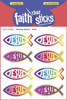 Christian Symbol - Faith That Sticks Stickers (Stickers)
