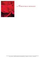 Poinsettia & Music Christmas Letterhead (Pkg of 50) (Bulletin)