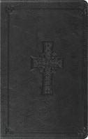 ESV Thinline Bible, Trutone, Charcoal, Celtic Cross Design (Imitation Leather)