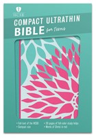 HCSB Compact Ultrathin Bible For Teens, Green Blossoms (Imitation Leather)