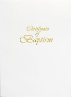 Contemporary Steel-Engraved Adult/Youth Baptism Certificate (Miscellaneous Print)