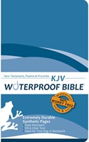 KJV Waterproof New Testament, Psalms & Proverbs Blue Wave