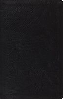 ESV Large Print Thinline Reference Bible (Black) (Leather Binding)