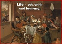 Tracts: Eat, Drink And Be Merry 50-Pack (Tracts)