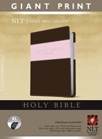 NLT Holy Bible, Giant Print, Pink/Brown, Indexed (Imitation Leather)