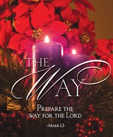 The Way Advent Candle Sunday 2 Bulletin, Large (Pkg of 50) (Loose-leaf)