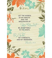 Let The Words Of My Mouth Bulletin (Pack of 100) (Bulletin)