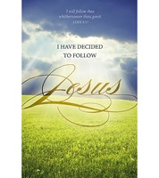 I Have Decided To Follow Jesus Bulletin (Pack of 100) (Bulletin)