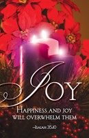 Joy Advent Candle Sunday 3 Bulletin (Pkg of 50) (Loose-leaf)