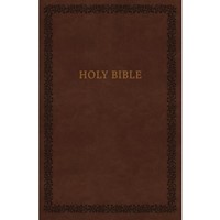 NKJV Holy Bible, Leathersoft, Brown, Comfort Print (Imitation Leather)