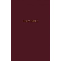 NKJV Reference Bible, Burgundy, Giant Print, Indexed (Leather-Look)