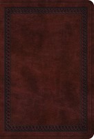 ESV Value Large Print Compact Bible, Mahogany (Imitation Leather)