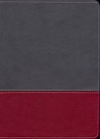 NKJV Jeremiah Study Bible, Charcoal/Burgundy, Leatherlux (Leather Binding)