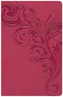 KJV Large Print Personal Size Reference Bible, Pink (Imitation Leather)