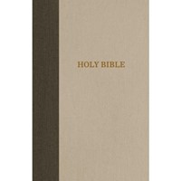 KJV Reference Bible, Green/Tan, Super Giant Print (Hard Cover)