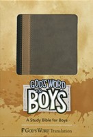 God's Word For Boys Hunter Green/Khaki Duravella (Leather Binding)