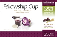 Fellowship Cup Box of 250 - Prefilled Communion Bread & Cup